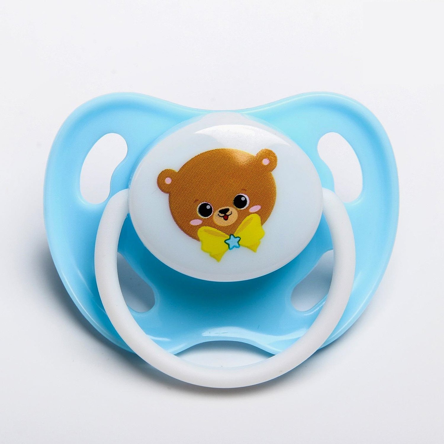 Мам&Бейби FOR KIDS Orthodontics silicone soother with cap `Prince Bear` 1month +